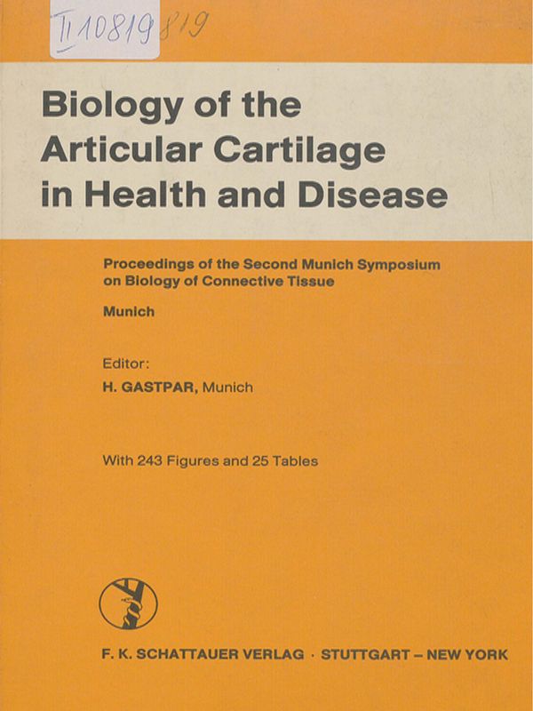 Biology of the articular cartilage in health and disease
