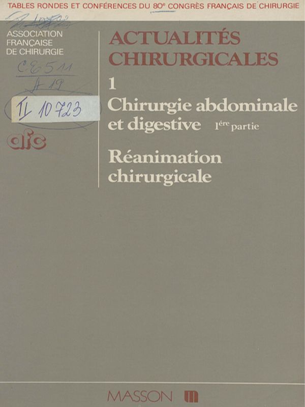 Actualites chirurgicales