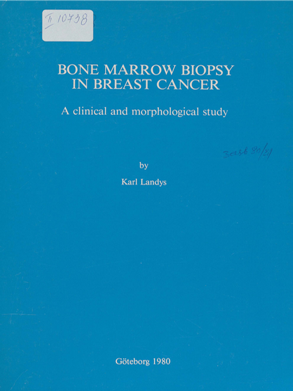 Bone marrow biopsy in breast cancer