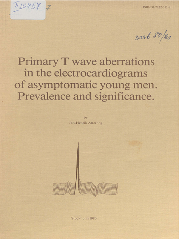 Primary T wave aberrations in the electrocardiograms of asymptomatic young men. Prevalence and significance