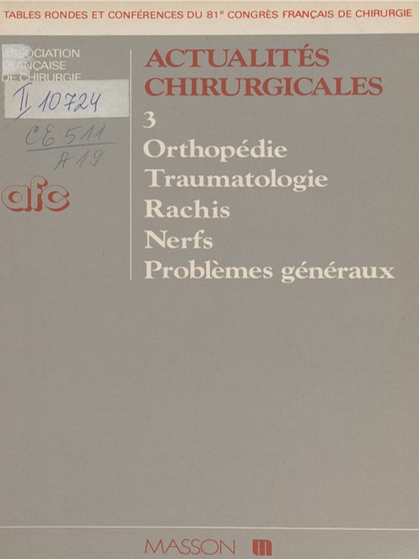 Actualites chirurgicales