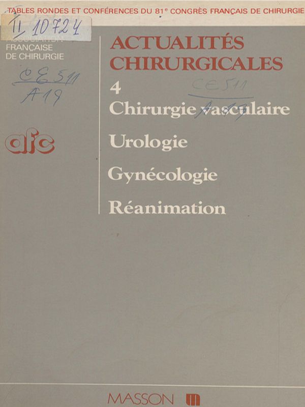 Actualites chirurgicales