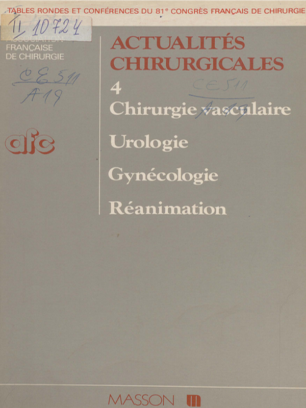 Actualites chirurgicales