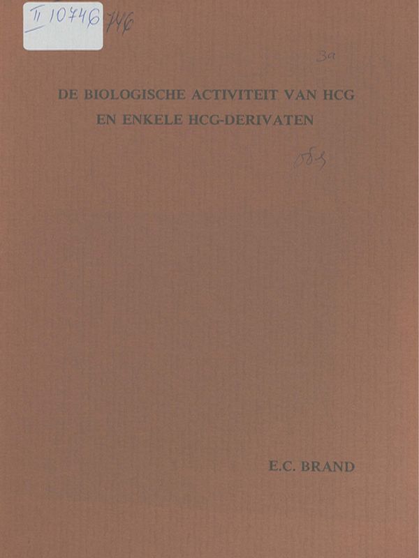 De biologische activiteit van HCG en enkele HCG-derivaten