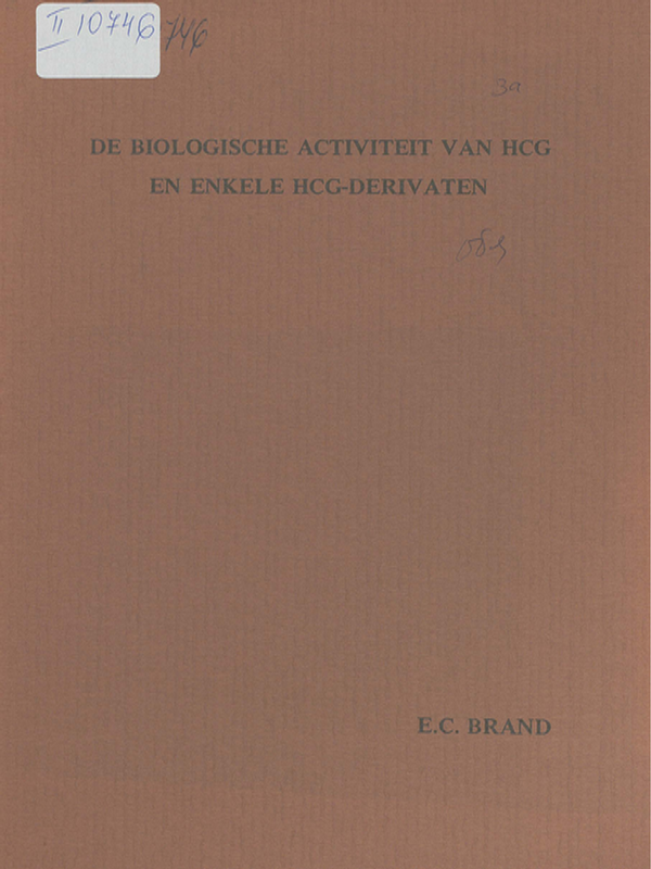 De biologische activiteit van HCG en enkele HCG-derivaten