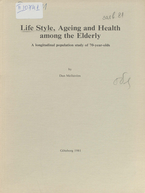 Life style, ageing and health among the elderly