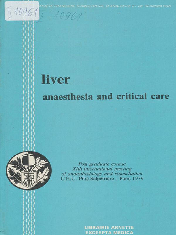 Liver anaesthesia and critical care