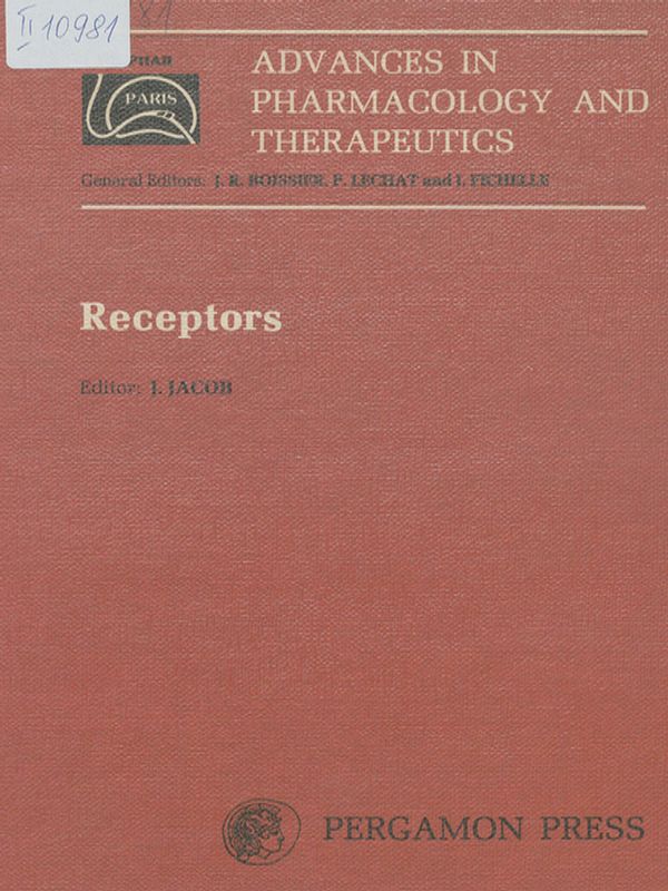 Advances in pharmacology and therapeutics. Proceedings of the 7th international congress of pharmacology, Paris 1978