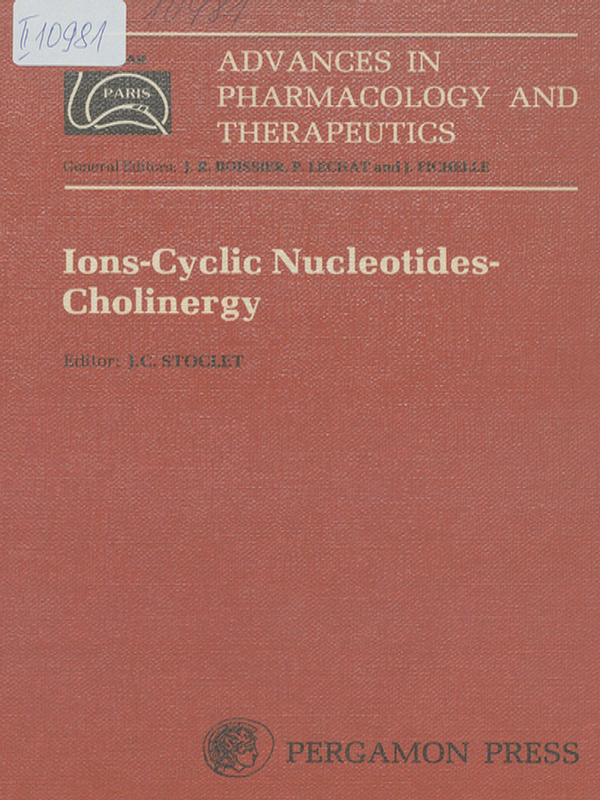 Advances in pharmacology and therapeutics. Proceedings of the 7th international congress of pharmacology, Paris 1978