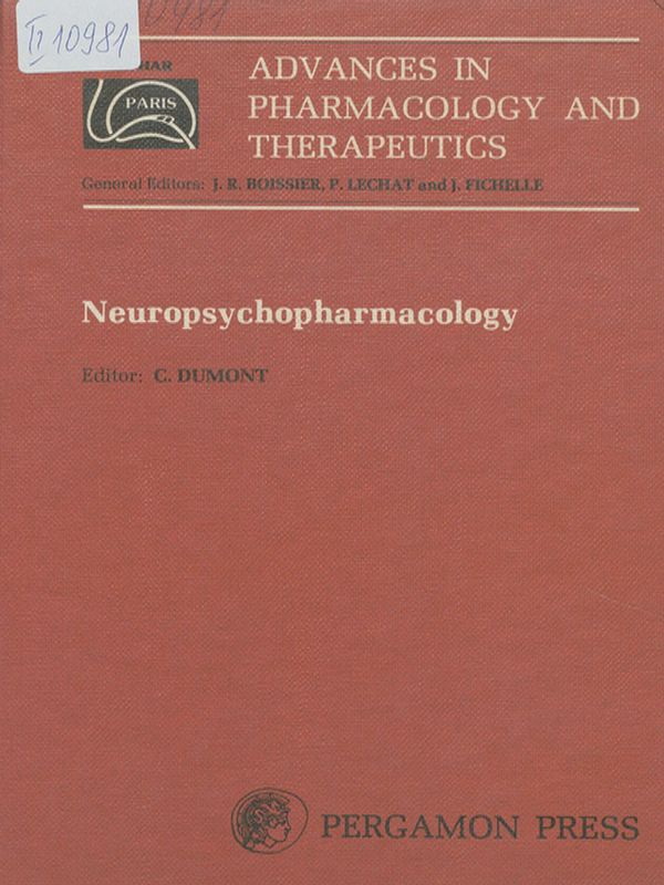 Advances in pharmacology and therapeutics. Proceedings of the 7th international congress of pharmacology, Paris 1978