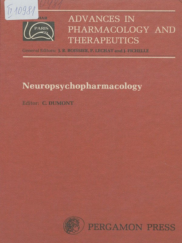 Advances in pharmacology and therapeutics. Proceedings of the 7th international congress of pharmacology, Paris 1978