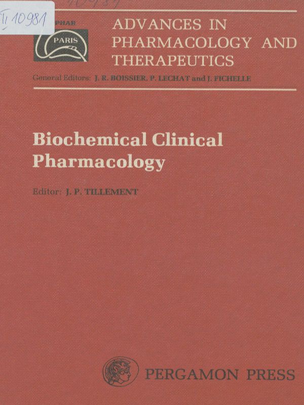 Advances in pharmacology and therapeutics. Proceedings of the 7th international congress of pharmacology, Paris 1978