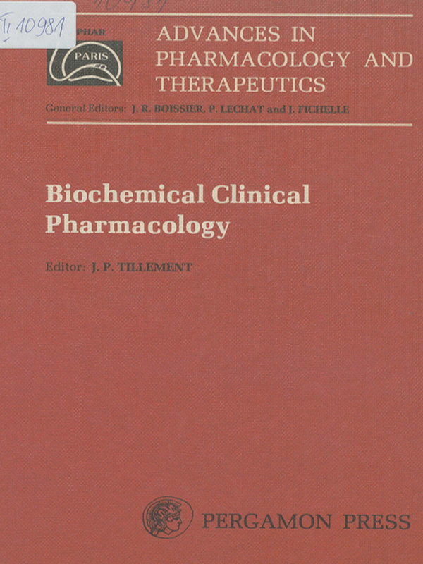 Advances in pharmacology and therapeutics. Proceedings of the 7th international congress of pharmacology, Paris 1978