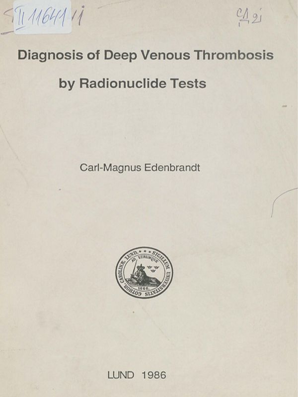 Diagnosis of deep venous thrombosis by radionuclide tests
