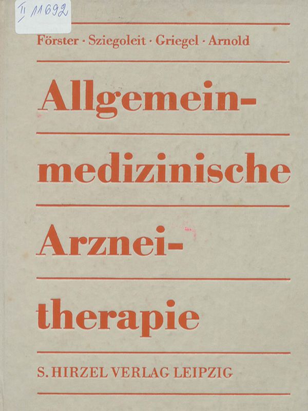 Allgemeinmedizinische Arzneitherapie