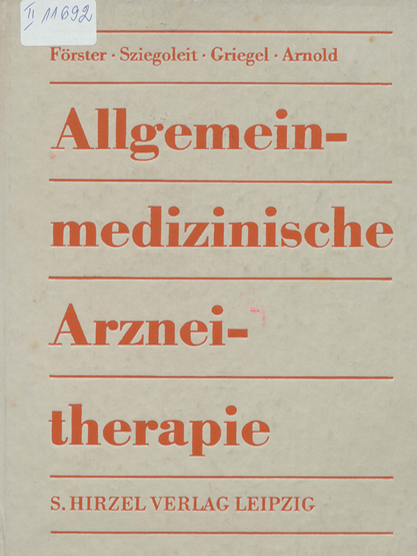 Allgemeinmedizinische Arzneitherapie