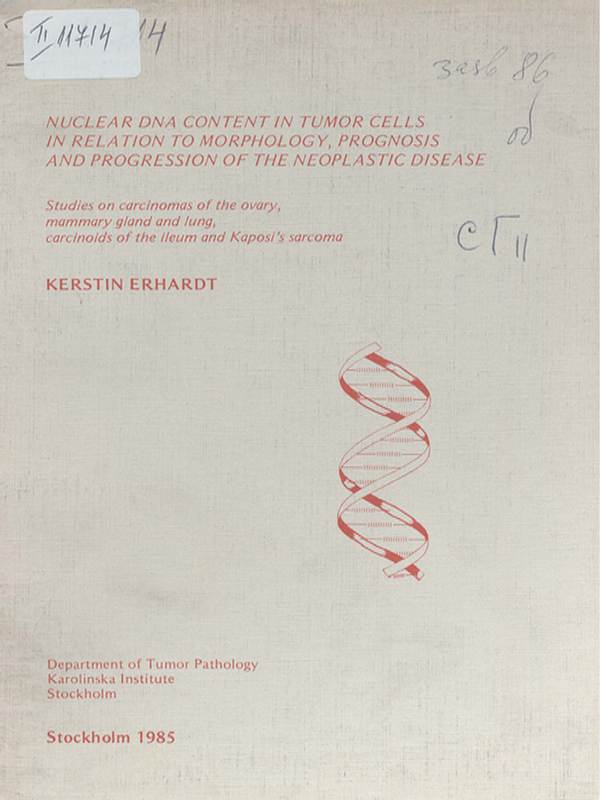 Nuclear DNA content in tumor cells in relation to morphology, prognosis and progression of the neoplastic disease