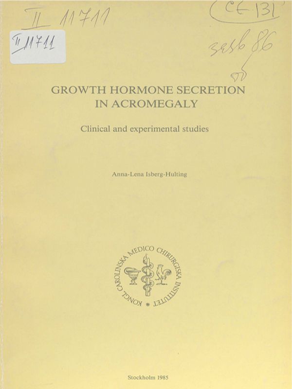 Growth hormone secretion in acromegaly