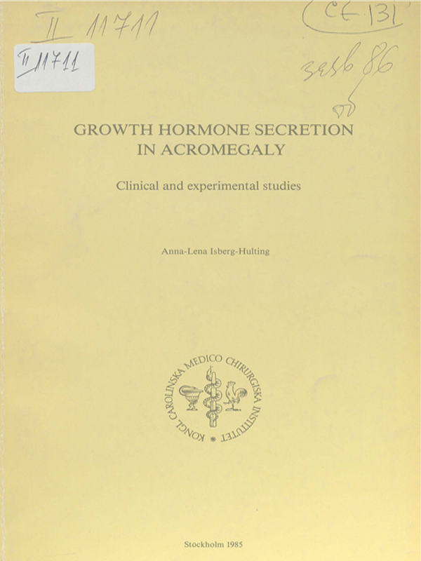 Growth hormone secretion in acromegaly