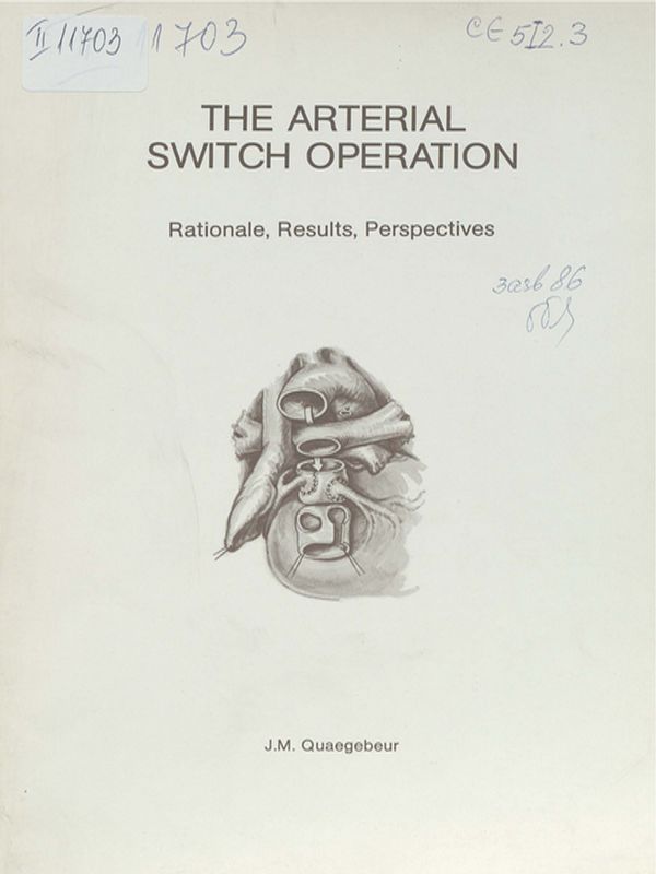 The arterial switch operation