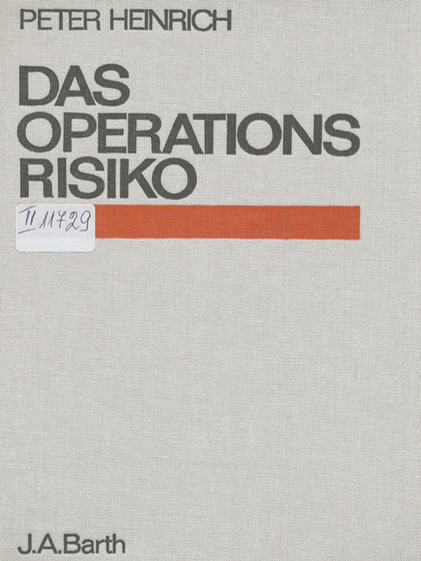 Das Operationsrisiko