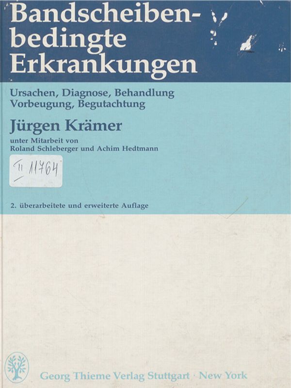 Bandscheibenbedingte Erkrankungen