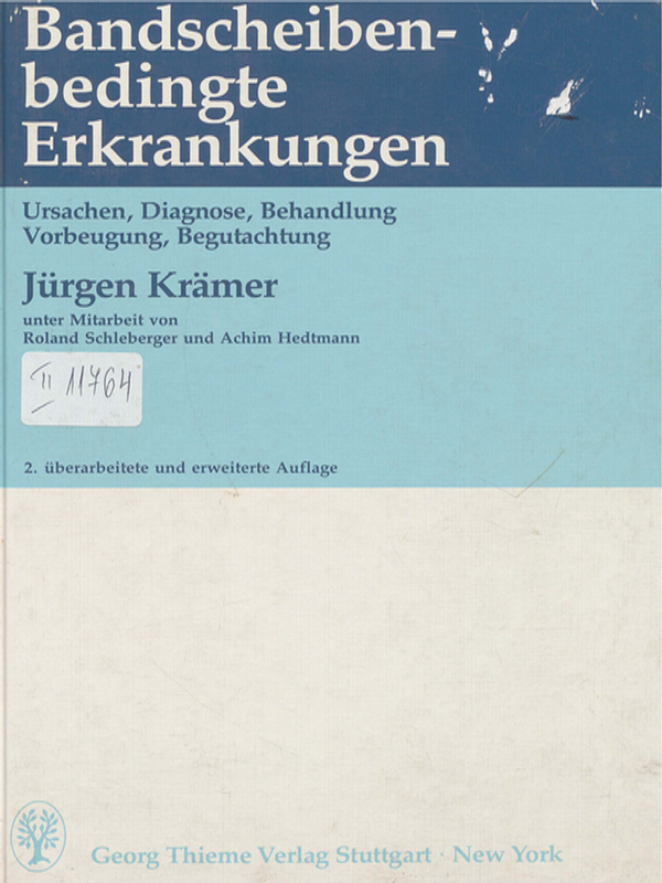 Bandscheibenbedingte Erkrankungen