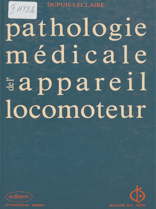 Pathologie medicale del' appareil locomoteur