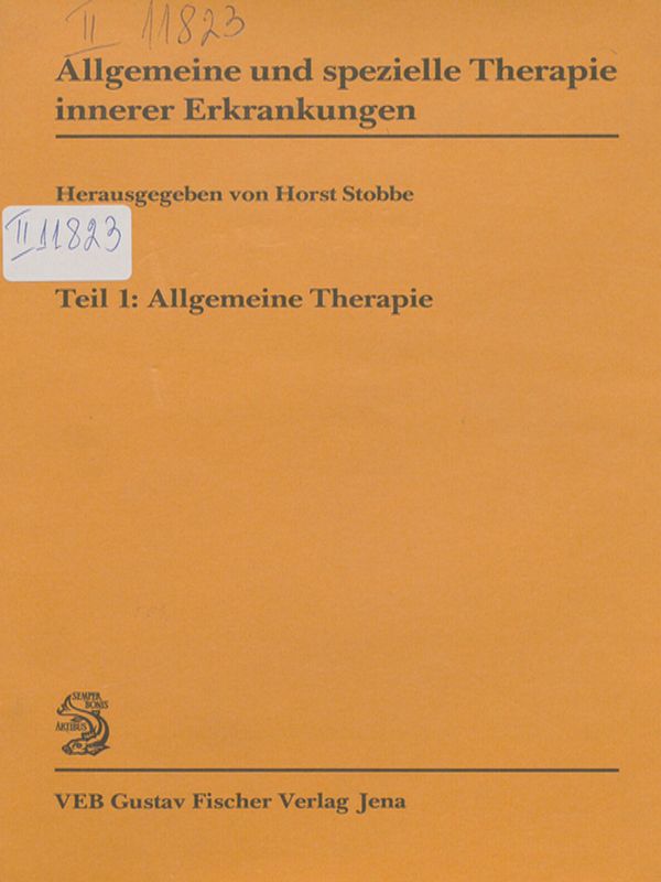 Allgemeine und spezielle Therapie innerer Erkrankungen