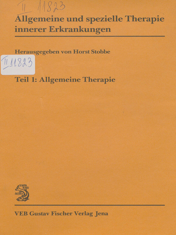 Allgemeine und spezielle Therapie innerer Erkrankungen