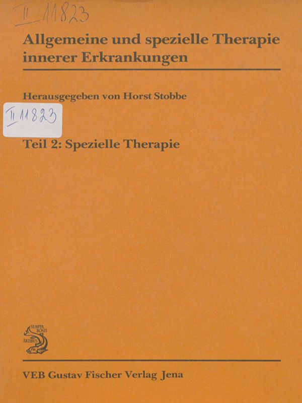 Allgemeine und spezielle Therapie innerer Erkrankungen