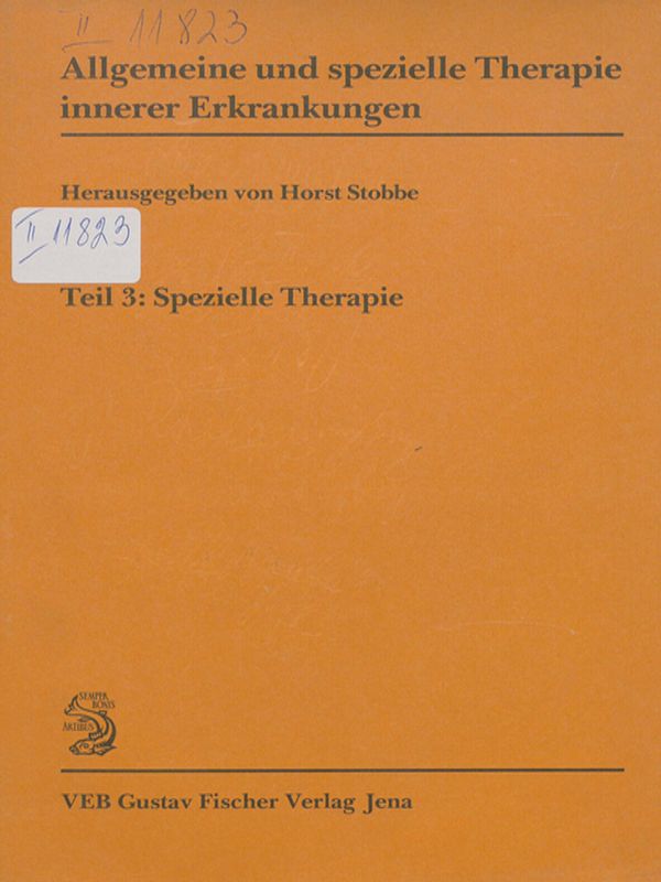 Allgemeine und spezielle Therapie innerer Erkrankungen