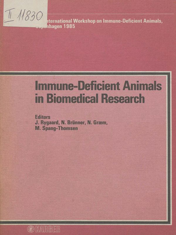 Immune-deficient animals in biomedical research