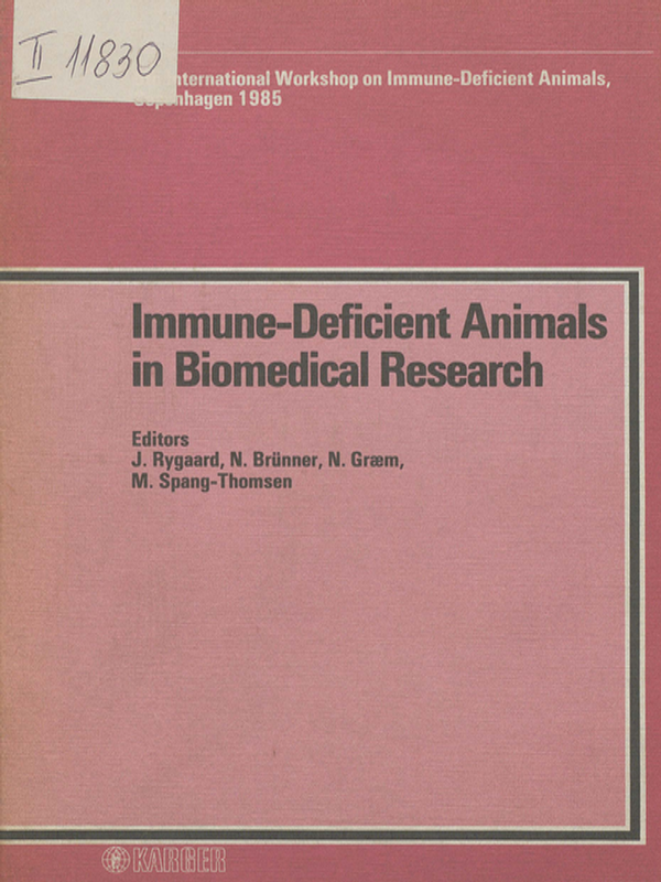 Immune-deficient animals in biomedical research