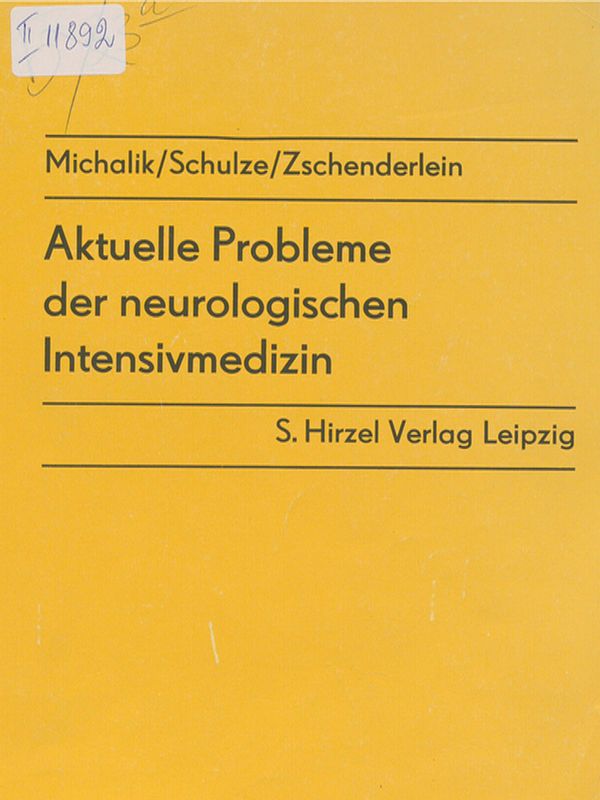 Aktuelle Probleme der neurologischen Intensivmedizin