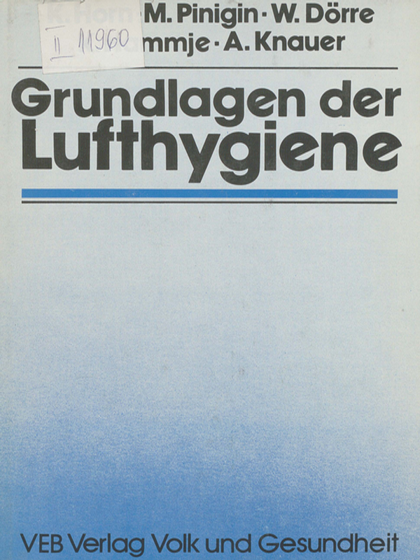 Grundlagen der Lufthygiene