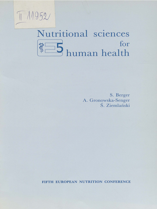 Nutritional sciences for human health