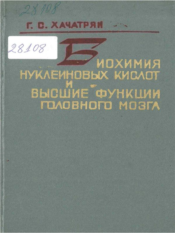 Биохимия нуклеиновых кислот и высшие функции головного мозга