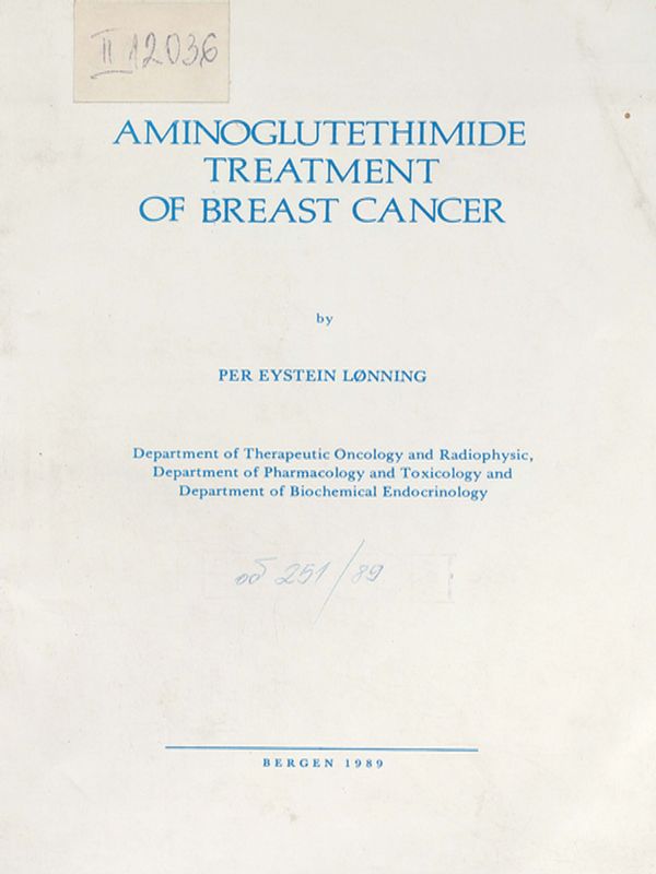 Aminoglutethimide treatment of breast cancer