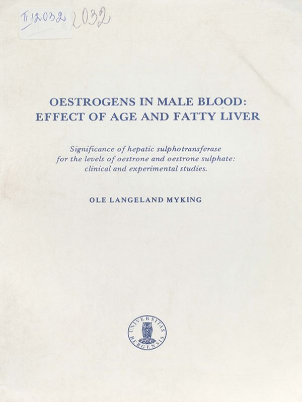 Oestrogens in male blood: Effect of age and fatty liver