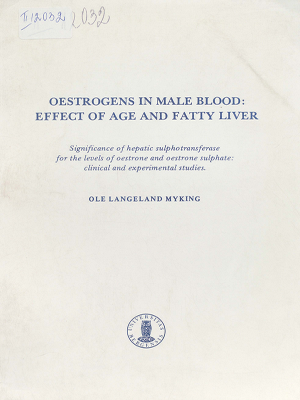 Oestrogens in male blood: Effect of age and fatty liver
