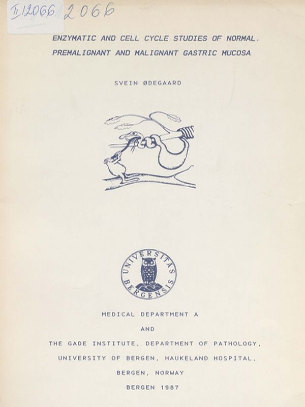 Enzymatic and cell cycle studies of normal, premalignant and malignant gastric mucosa