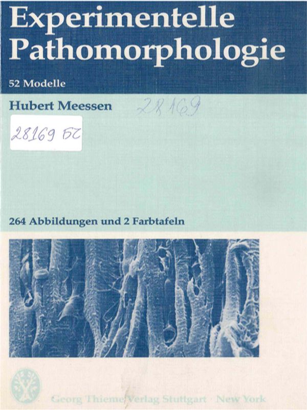 Experimentelle Pathomorphologie