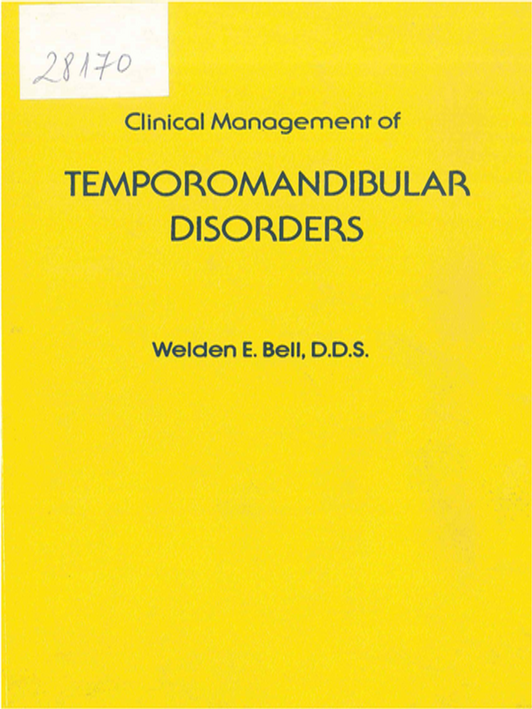 Clinical management of temporomandibular disorders