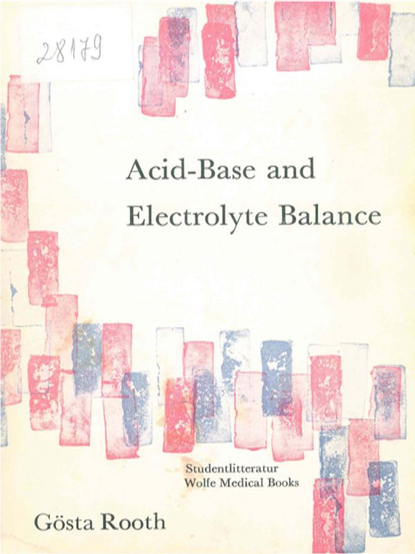 Acid-base and electrolyte balance