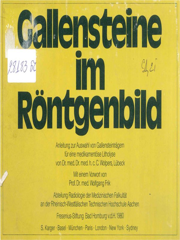 Gallensteine im Rontgenbild