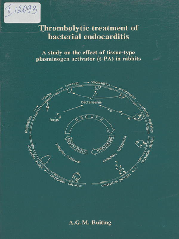 Thrombolytic treatment of bacterial endocarditis