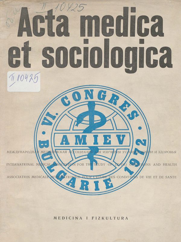 Acta medica et sociologica