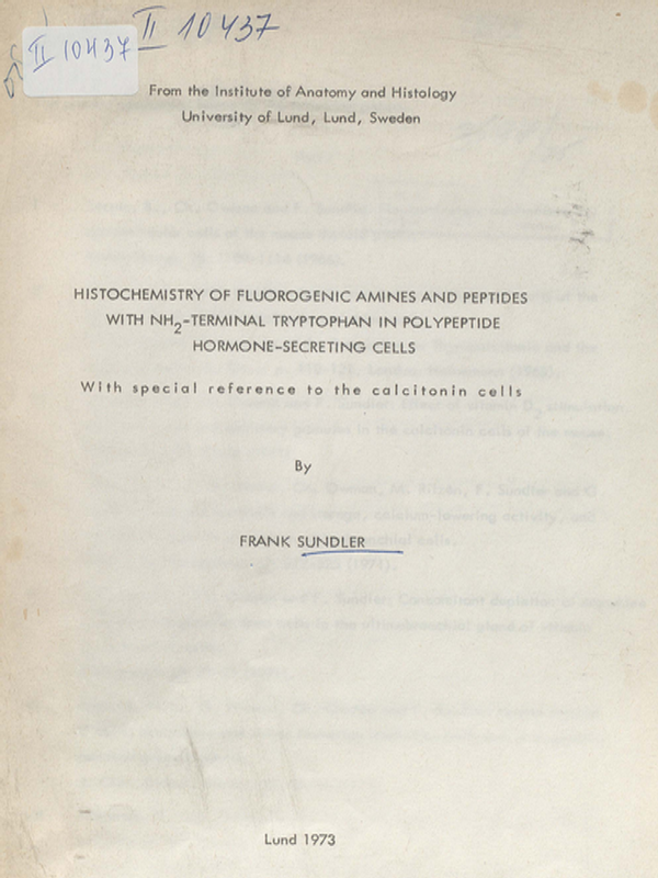 Histochemistry of fluorogenic amines and peptides with NH2-terminal tryptophan in polypeptide hormone-secreting cells