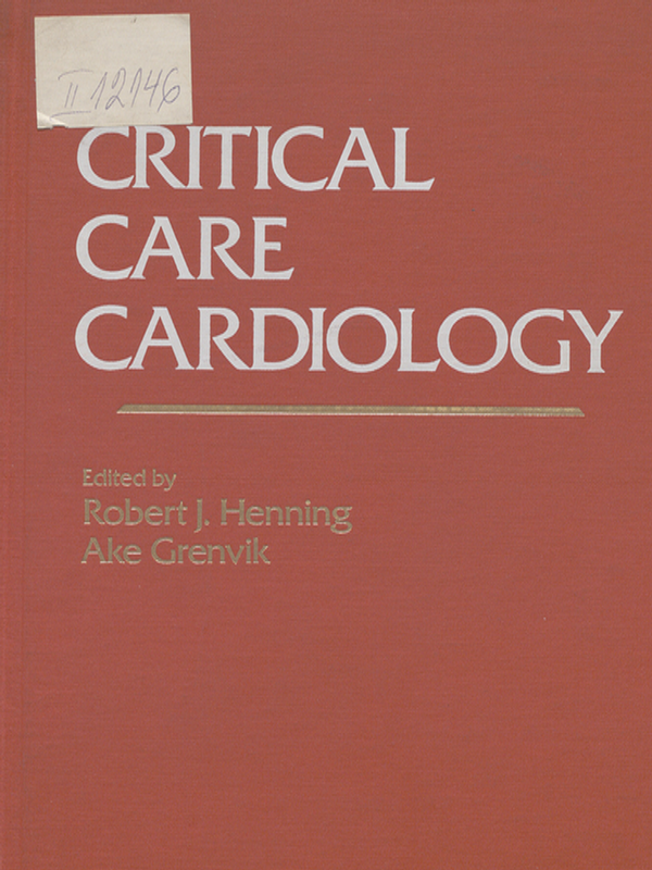 Critical care cardiology